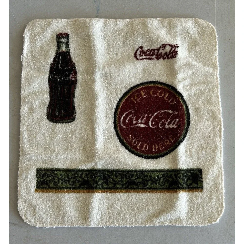 Vintage Coca-Cola Bath Towel Set 4 Pc Vintage Coke Bottle Logo Towels Washcloth